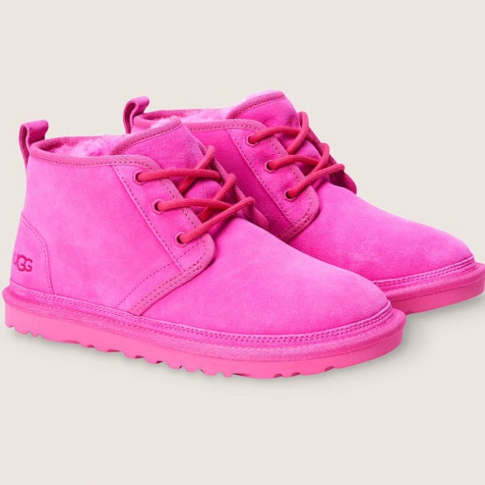 UGG® NEUMEL Barbie Pink Chukka Ankle Boot w/ ✅ FREE Protector Spray Sizes: 9, 11 - Picture 3 of 9